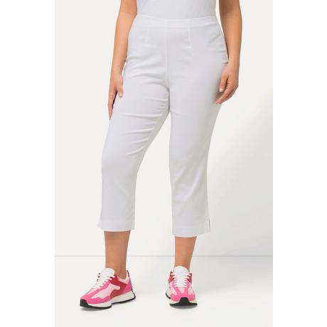 Ulla Popken  Pantalon en bengaline stretch, longueur 3/4 et taille élastique 