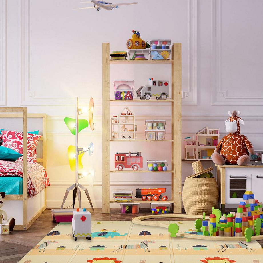 Northio Faltbare Spielmatte Tiere und Straße  