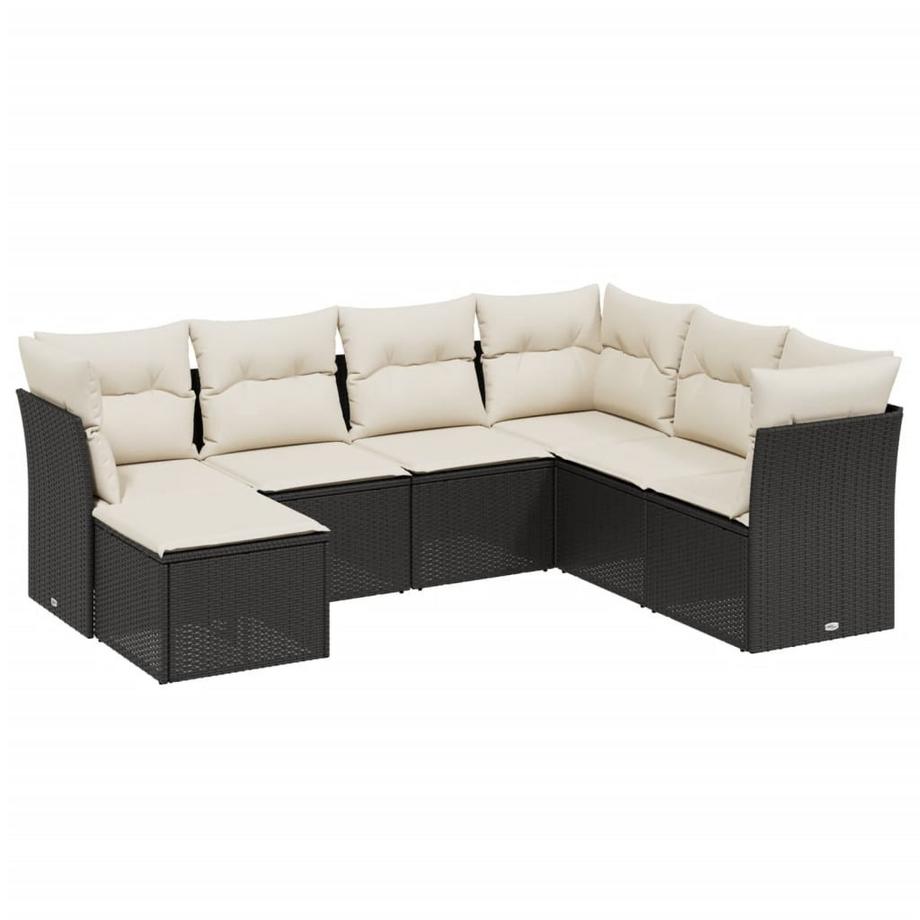 set divano da giardino Polirattan