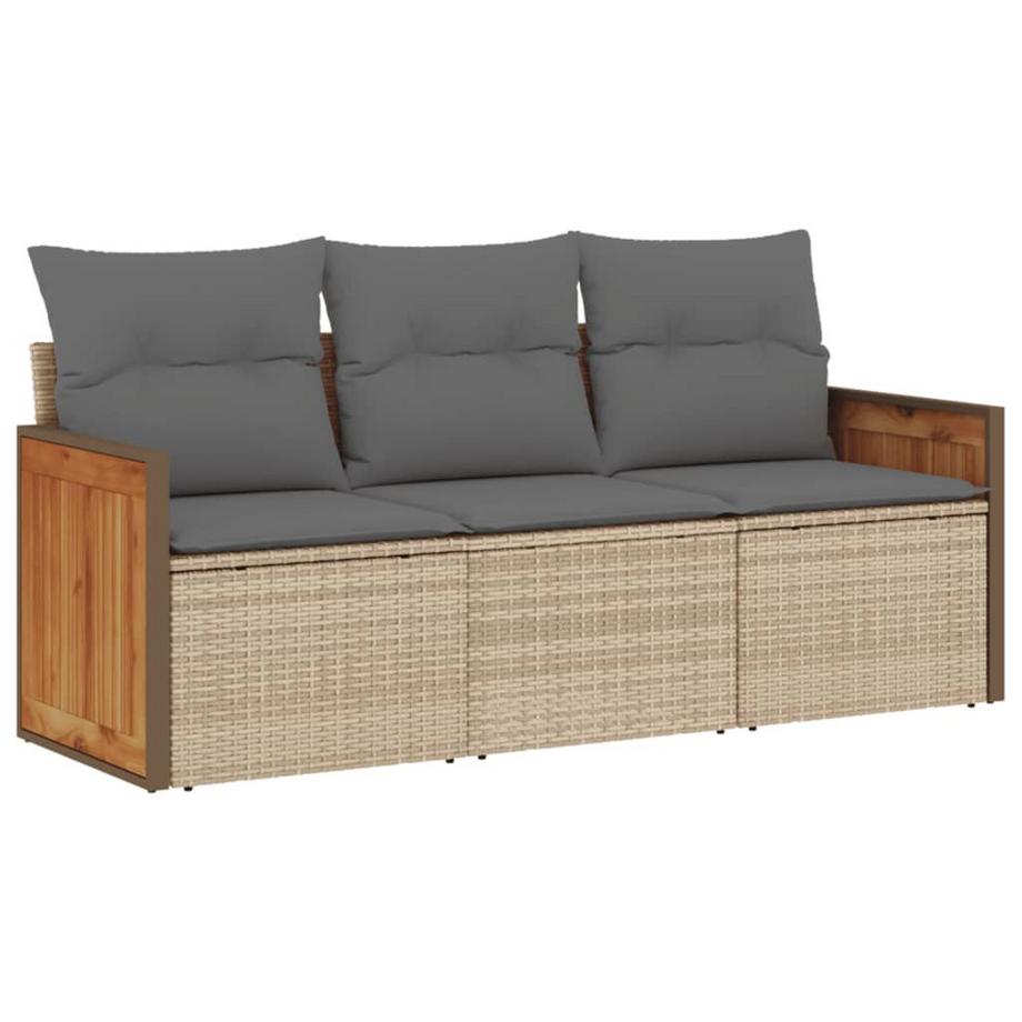 Ensemble de canapés de jardin rotin synthétique
