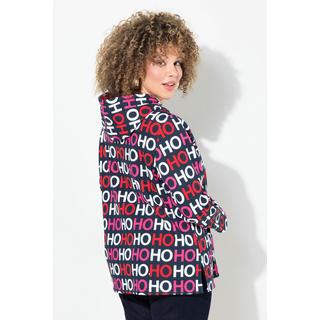 Ulla Popken  Maglia classica con "Ho-Ho-Ho", cappuccio e maniche lunghe 