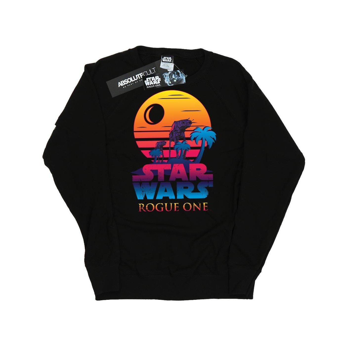 Image of Rogue One Logo Sunset Sweatshirt Damen Schwarz S
