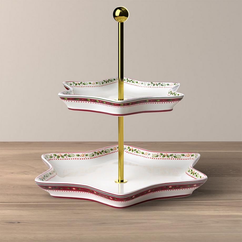 Villeroy & Boch Etagère, décor houx Winter Bakery Delight  