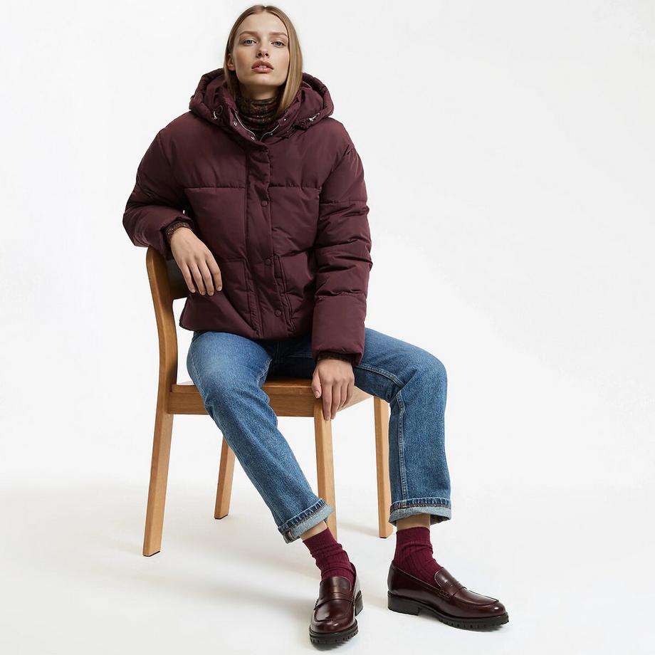 La Redoute Collections Doudoune courte à capuche  