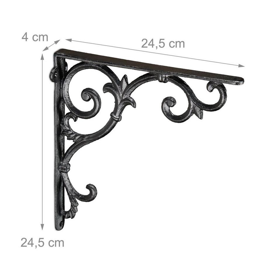 Northix 2er Set Regalträger im Vintage-Look  