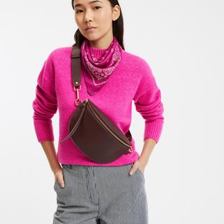 La Redoute Collections Borsa a banana in pelle  