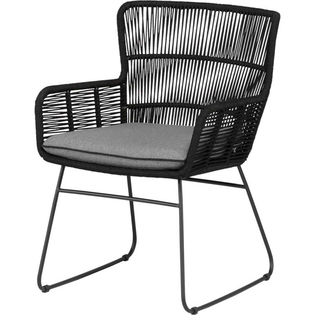 mutoni living Jardin Fauteuil Grace anthracite  