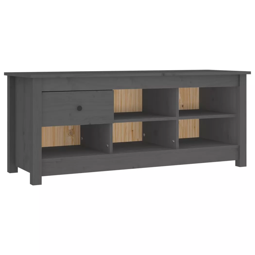 VidaXL - Armoire à chaussures bois de pin, One Size, Gris