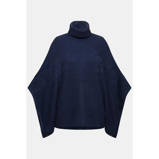 Ulla Popken  Poncho dal taglio oversize con collo dolcevita e mezze maniche 