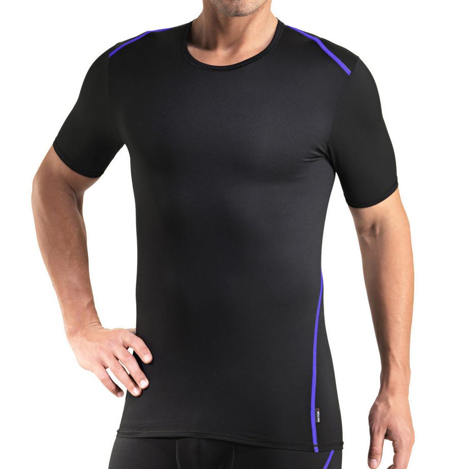 Maglietta manica corta, collo rotondo, Clima Control fattore 1