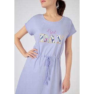 Damart  Chemise de nuit fantaisie maille peigné pur coton peigné 