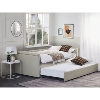 Beliani Letto con rete a doghe en Poliestere Glamour LIBOURNE  