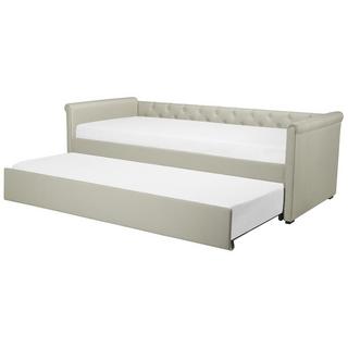 Beliani Letto con rete a doghe en Poliestere Glamour LIBOURNE  