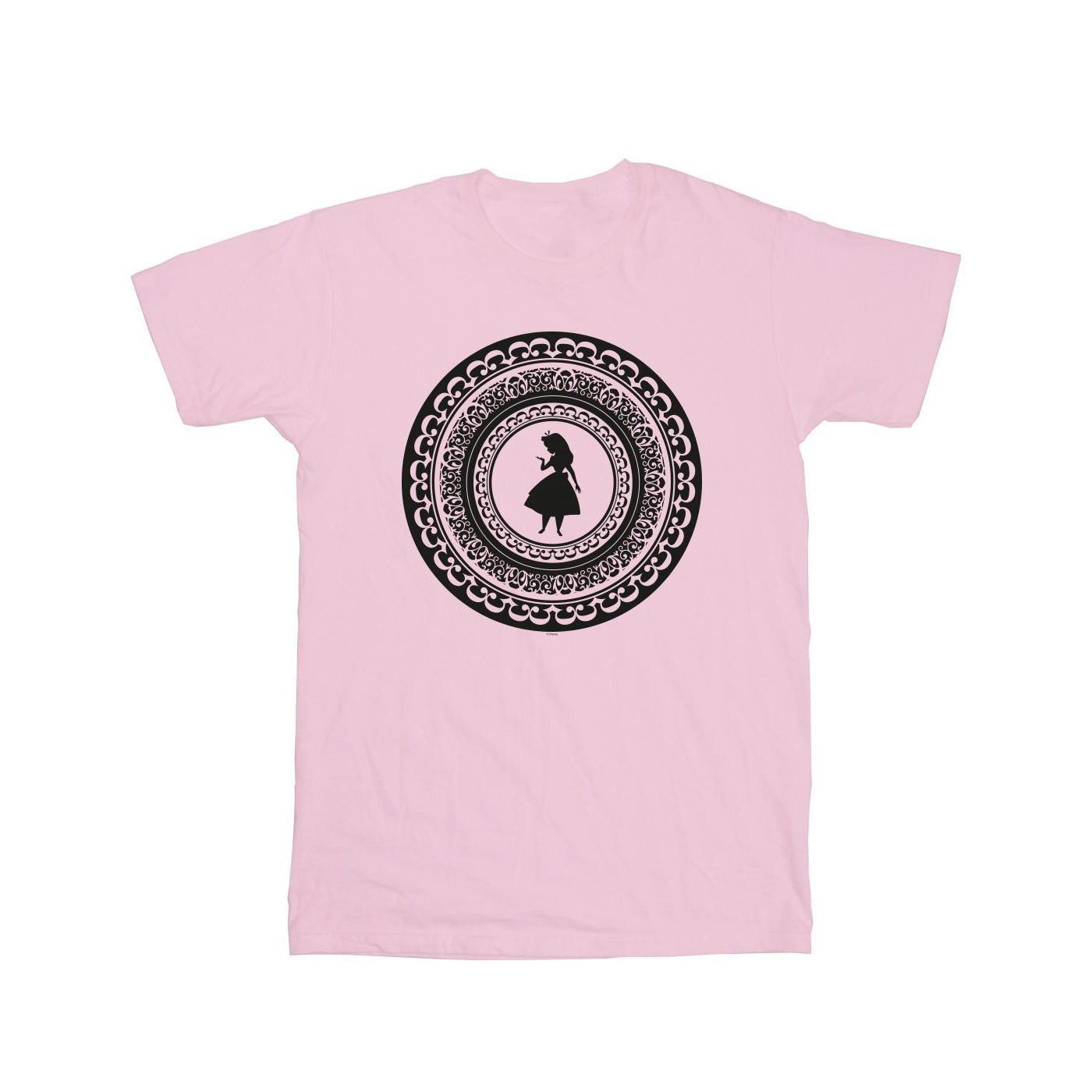 Image of Alice In Wonderland Circle Tshirt Herren Pink M