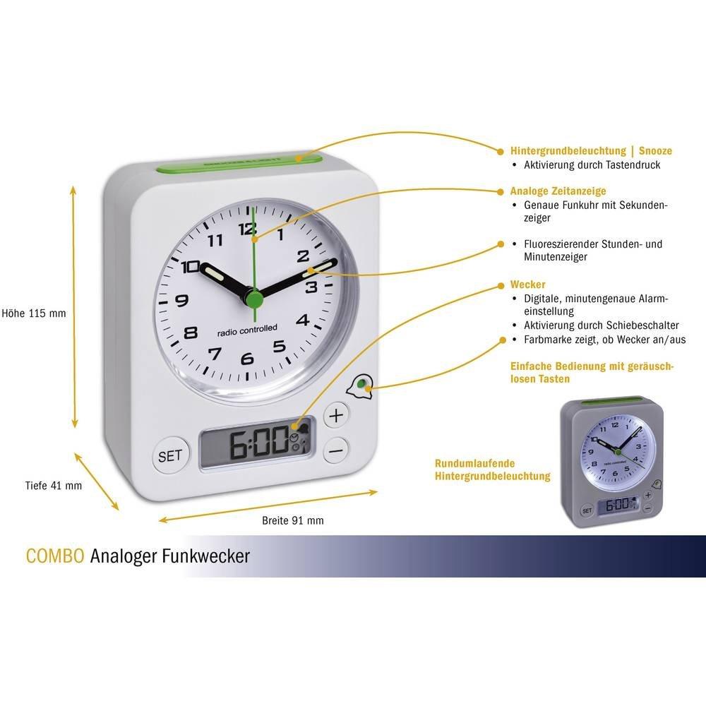 TFA Dostmann Funk-Wecker Combo  