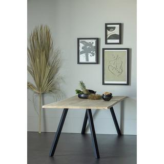 mutoni Tavolo da pranzo Tablo rovere FSC con bordo albero 199x90 piedi quadrati  