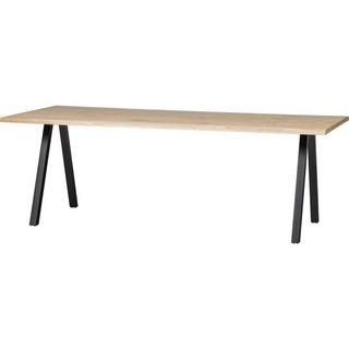 mutoni Table à manger Tablo chêne FSC avec bordure en arbre 199x90 pied carré  