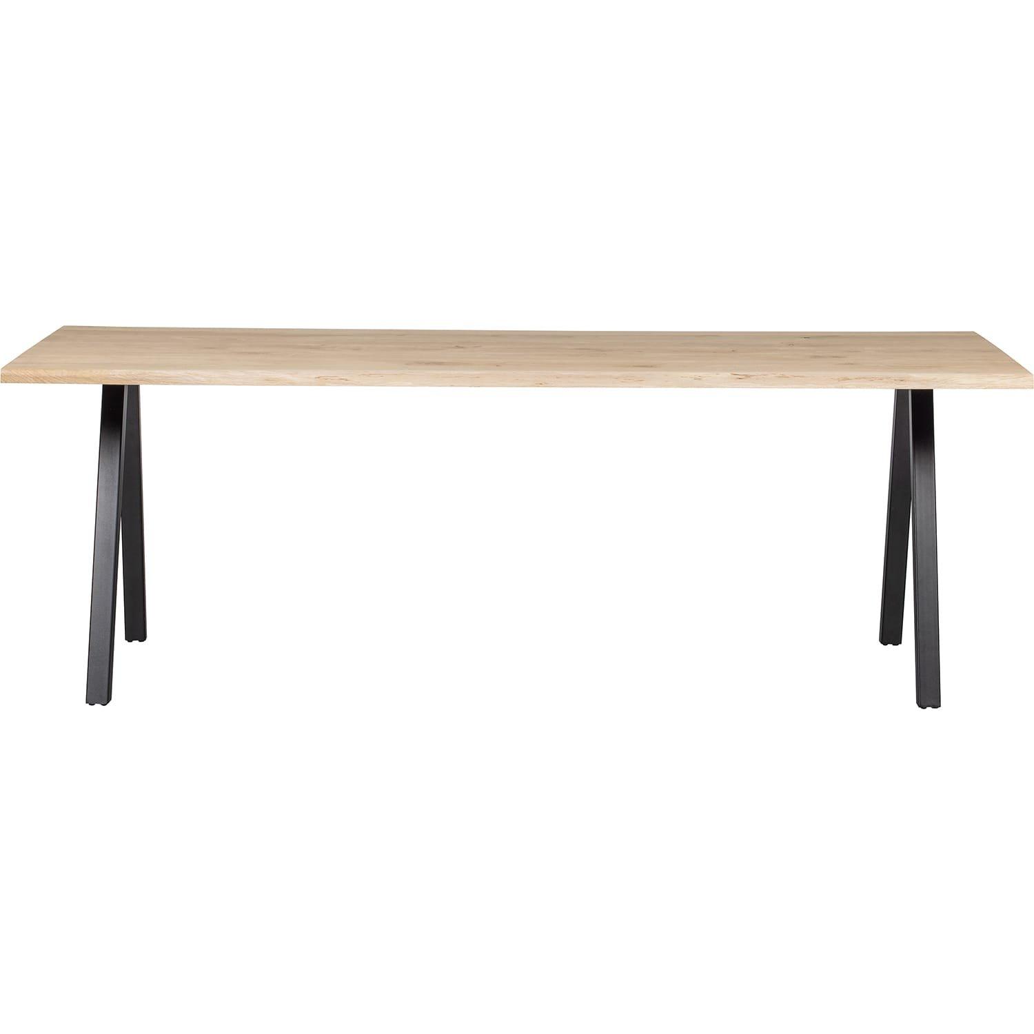 mutoni Tavolo da pranzo Tablo rovere FSC con bordo albero 199x90 piedi quadrati  