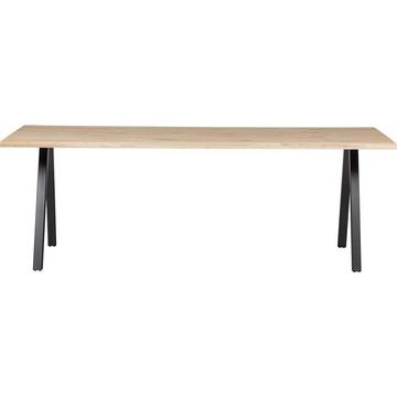 Table à manger Tablo chêne FSC avec bordure en arbre 199x90 pied carré