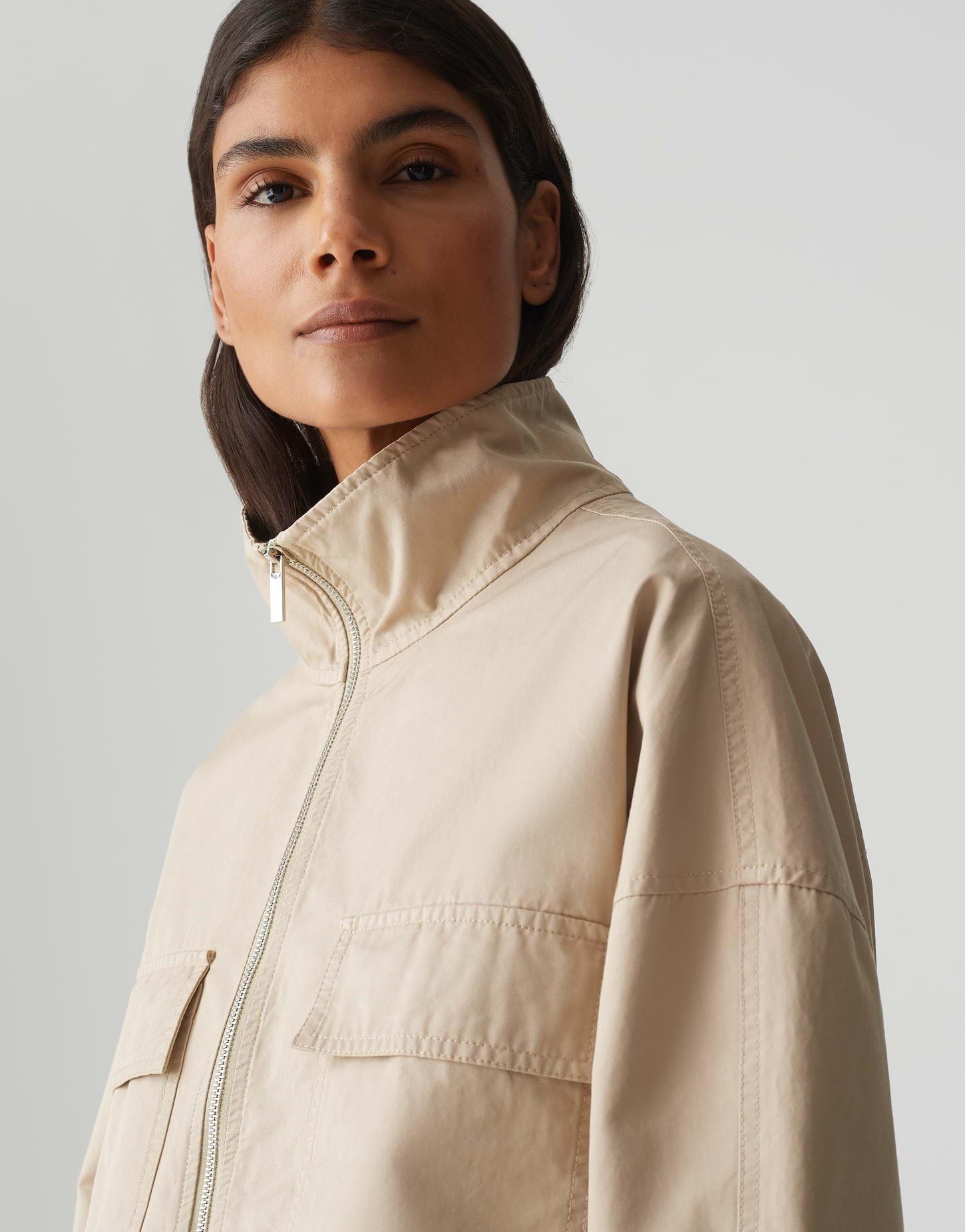 OPUS  Kurzjacke Hanneka Boxy Silhouette 