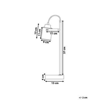 Beliani Lampe à poser en Métal Moderne MUNDAKA  