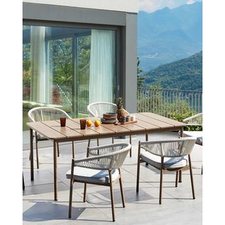 Beliani Lot de 6 chaises en Aluminium Moderne FLAVIA  