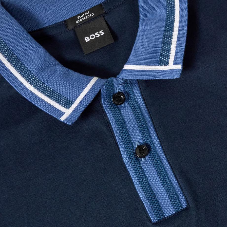 BOSS Maglietta Polo Maniche Corte Dettaglio A Contrasto  