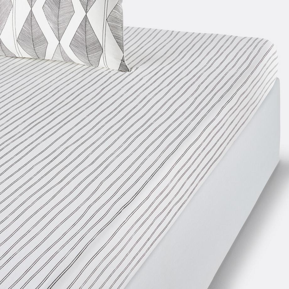 La Redoute Intérieurs Drap-housse Assane Rayé  