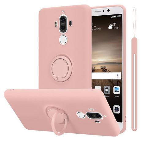 Cadorabo  Hülle für Huawei MATE 9 TPU Silikon mit Ring Liquid 