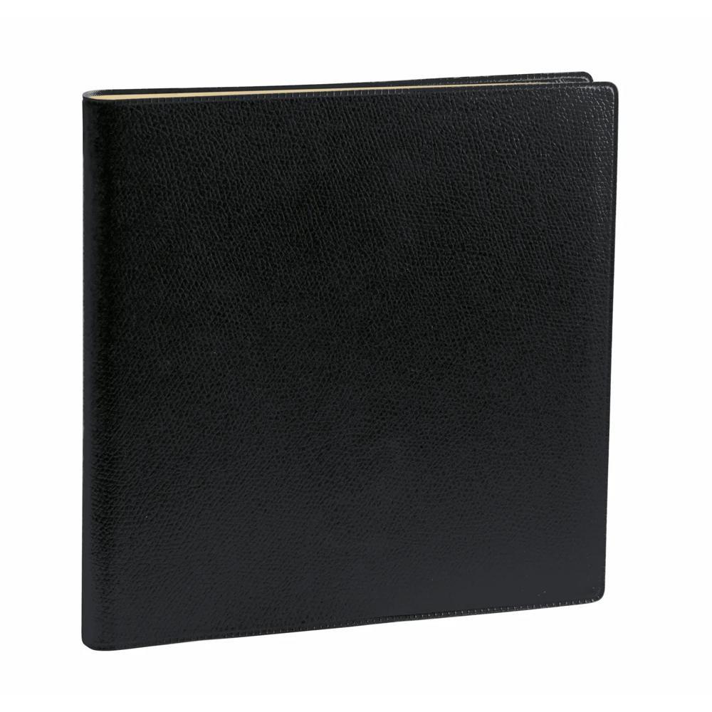 QUO-VADIS Quo Vadis - Agenda - 2025 - Exécutif Prestige - Semainier Planning - Allemand - Impala - Noir - 13 mois de décembre à décembre - 16x16 cm - Papier Clairefontaine ivoire - Fabrication française  