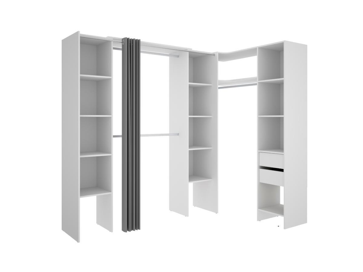 Vente-unique Dressing d'angle extensible DORIAN L12  