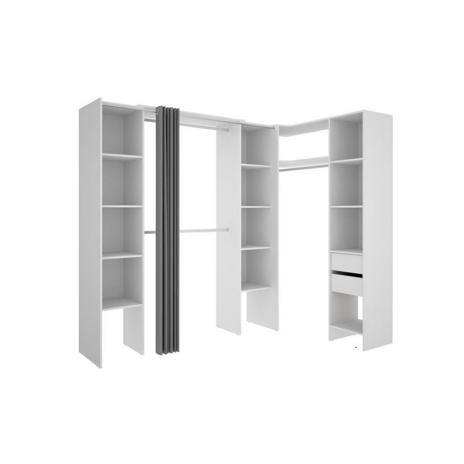 Vente-unique Dressing d'angle extensible DORIAN L12  