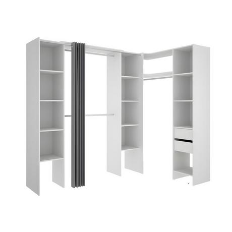 Vente-unique Dressing d'angle extensible DORIAN L12  