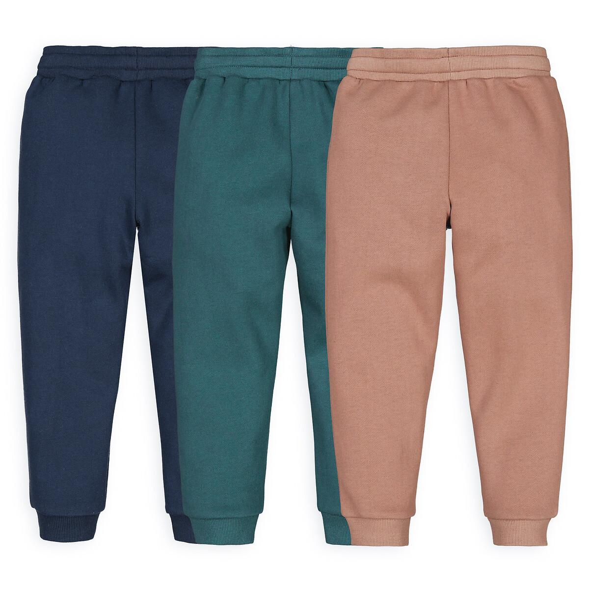 La Redoute Collections  Lot de 3 joggings en molleton 