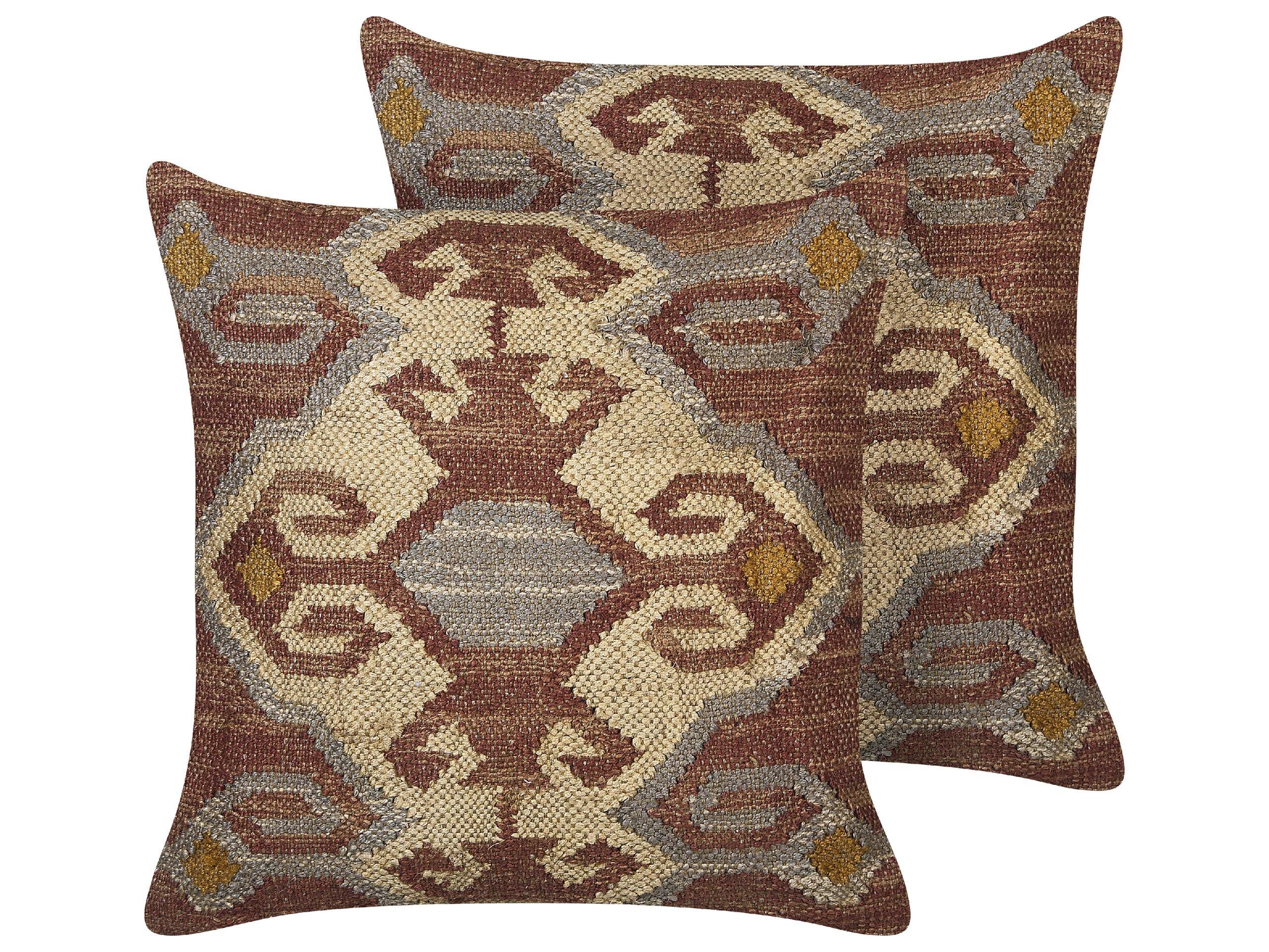 Image of Kissen 2er Set aus Jute Boho URPAD Kissen 2er Set aus Jute Boho URPAD