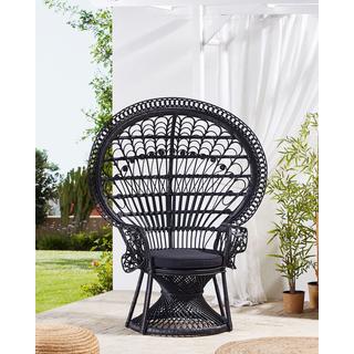 Beliani Chaise de jardin en Rotin Traditionnel EMMANUELLE  