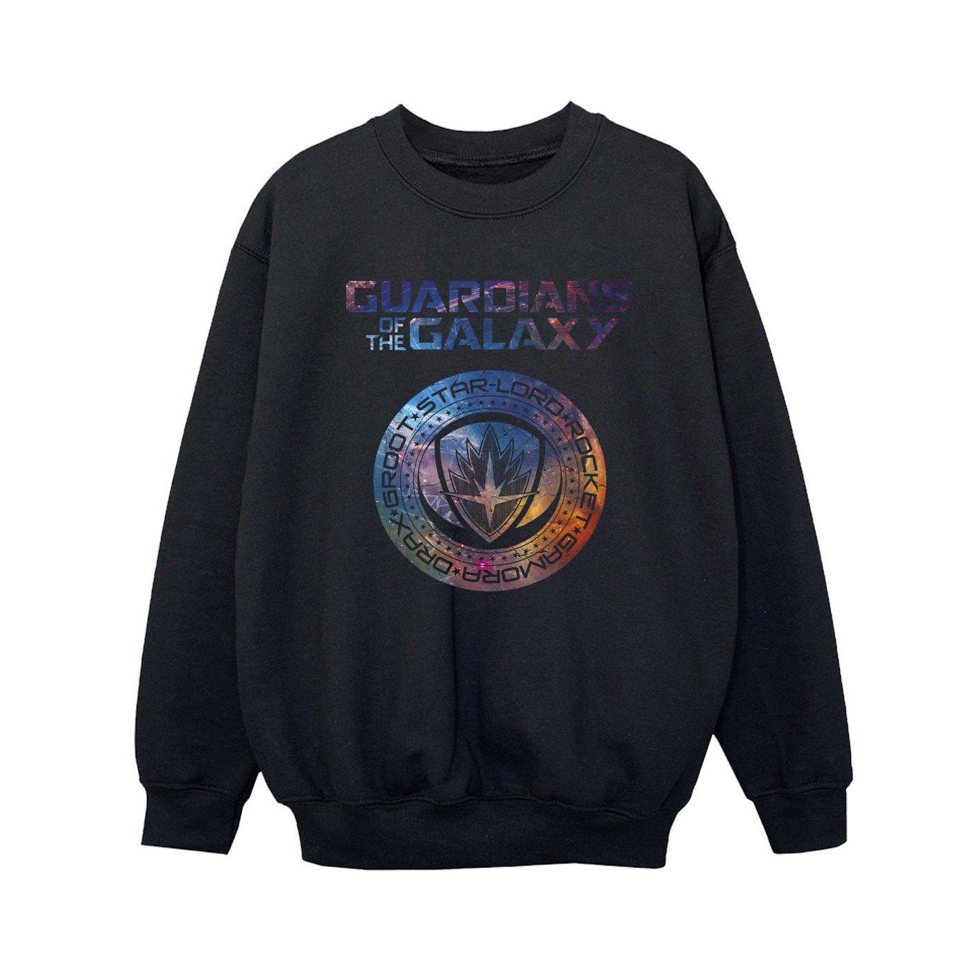 Image of Guardians Of The Galaxy Stars Fill Logo Sweatshirt Unisex Schwarz 152-158