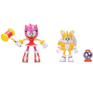 JAKKS Pacific  Sonic The Hedgehog Tails & Modern Army set di figure 10 cm 