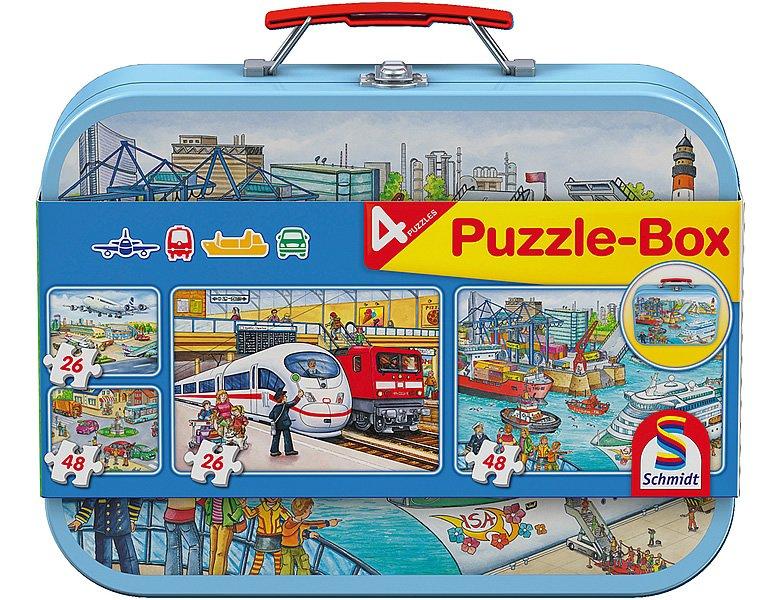 Schmidt  Puzzle Verkehrsmittel Puzzlebox 