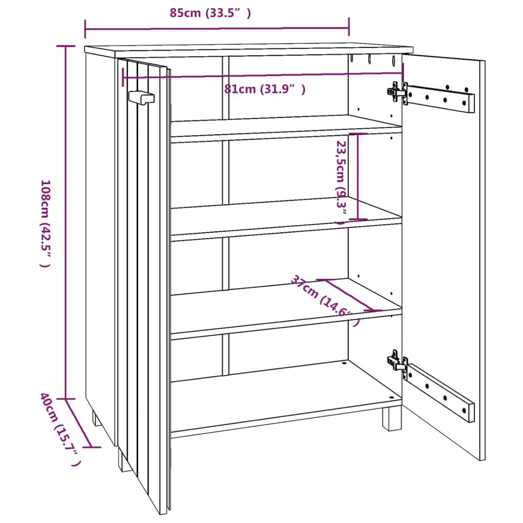 VidaXL Schuhschrank kiefernholz  