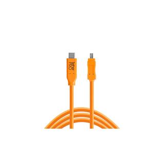 Tether Tools  CUC2615-ORG câble USB 4,6 m USB 2.0 USB C Mini-USB B Orange 