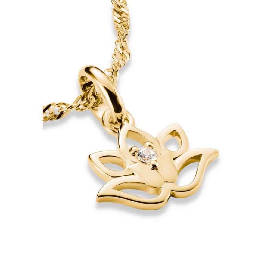 Thomas Sabo  Charm-Anhänger Lotusblüte mit Steinen Veret zum Verbinden 