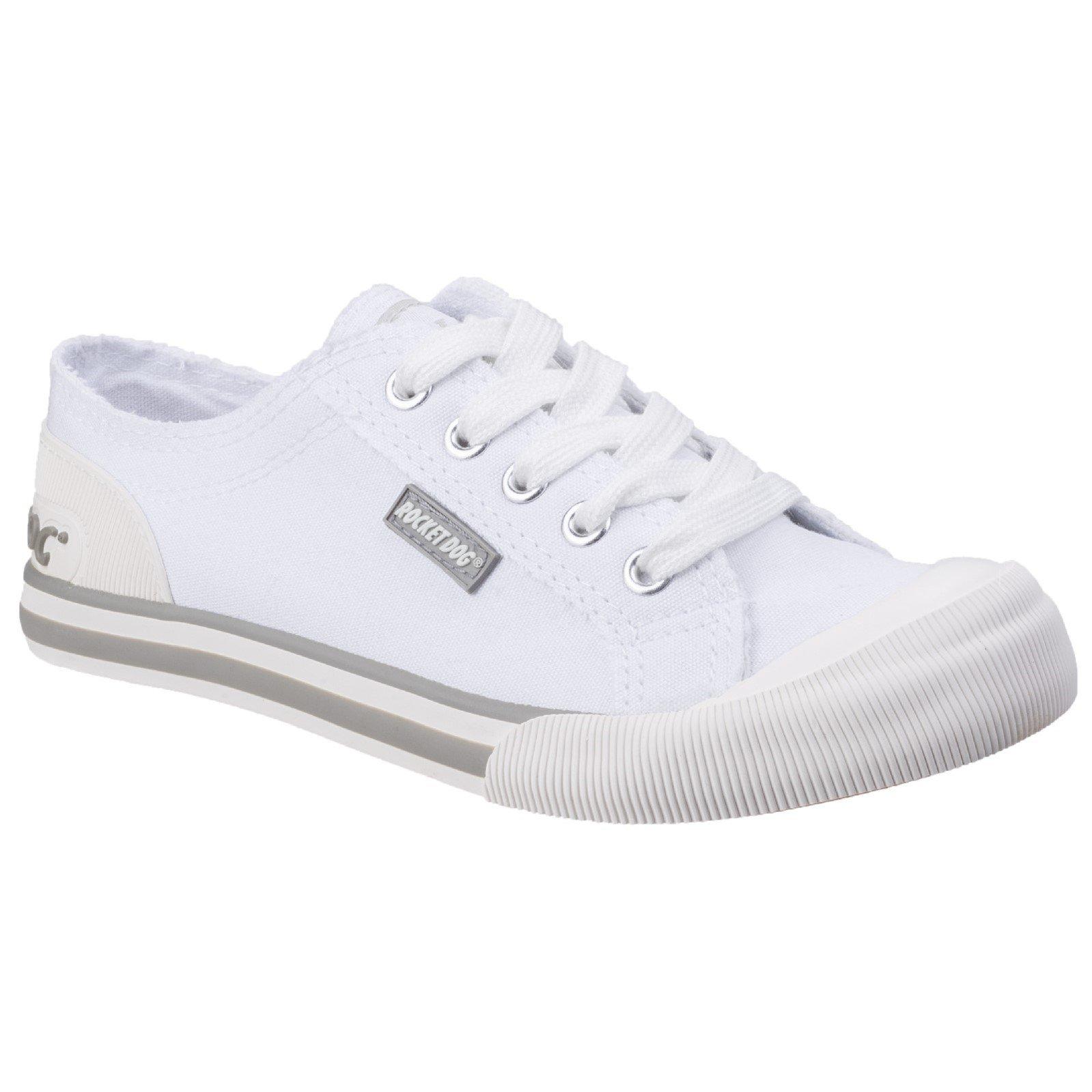 Image of Jazzin Leinen Schnürschuhe Damen Weiss 36