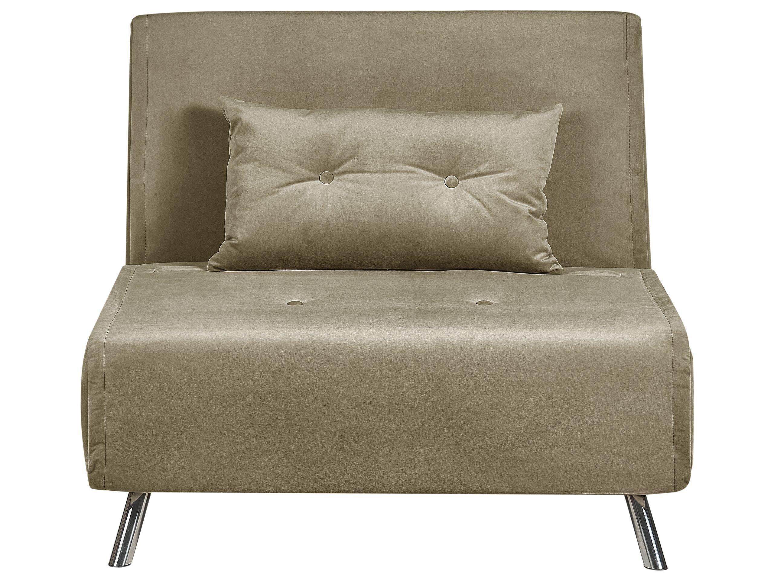 Beliani Schlafsofa aus Samtstoff Modern FARRIS  