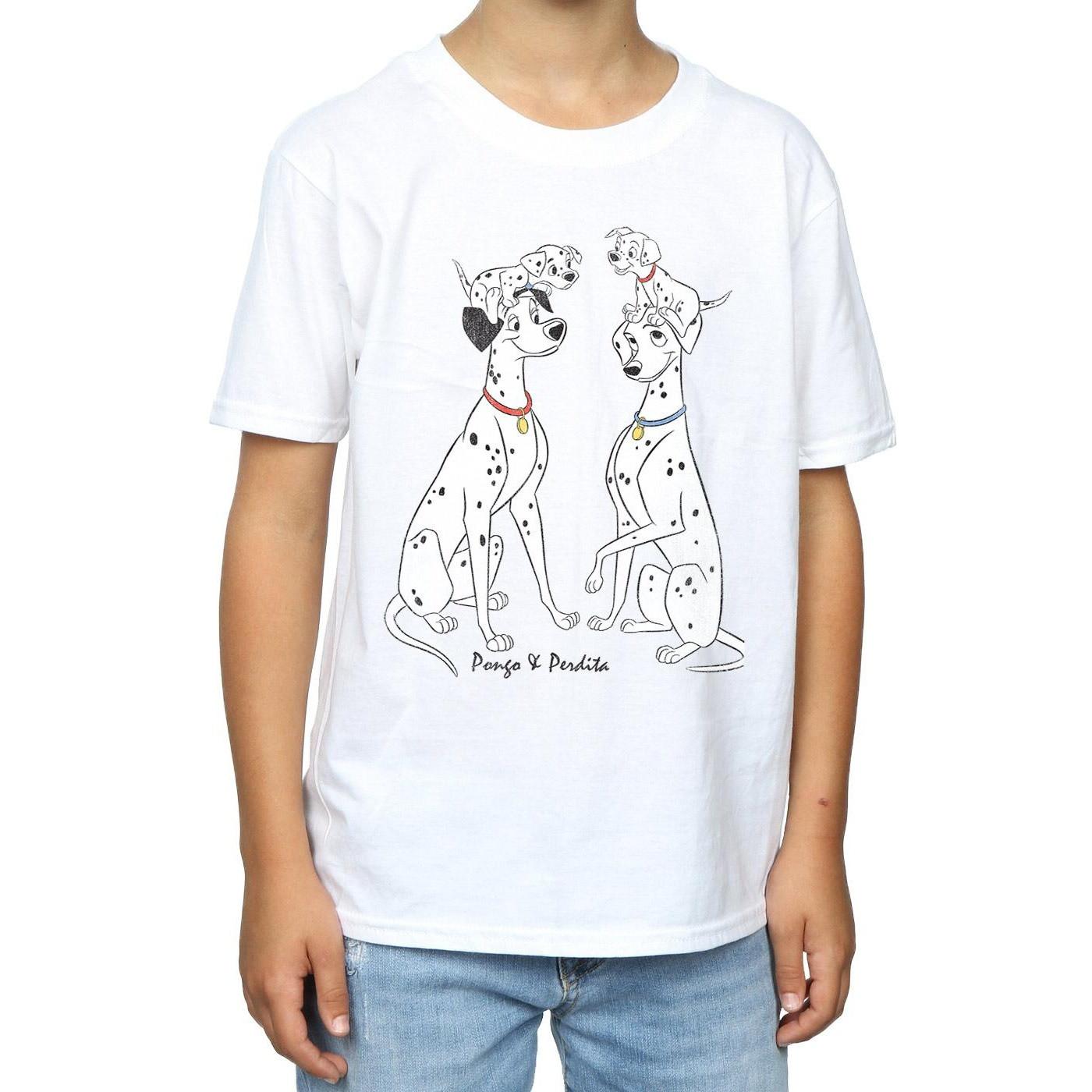 Disney  101 Dalmatians Pongo And Perdita TShirt 