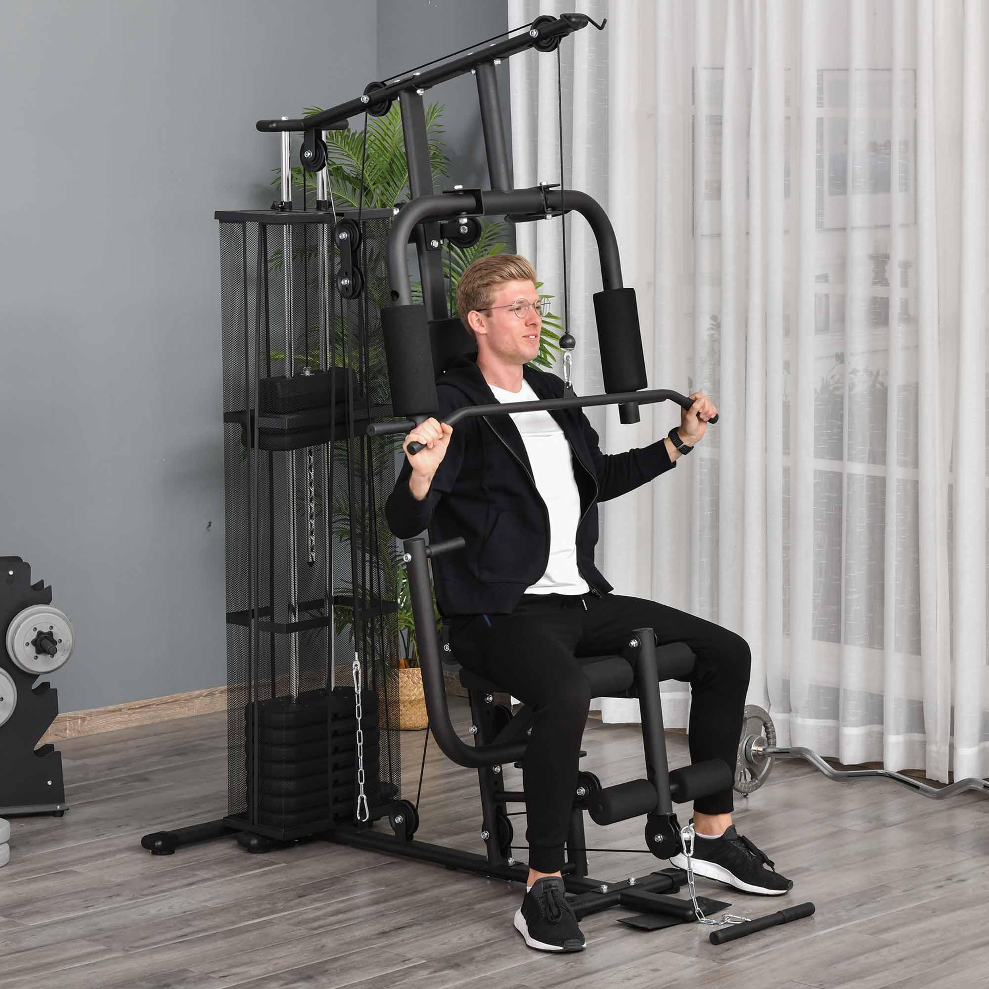 HOMCOM  Salle de sport multi-gym 