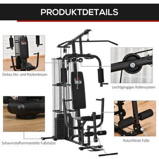 HOMCOM  Salle de sport multi-gym 