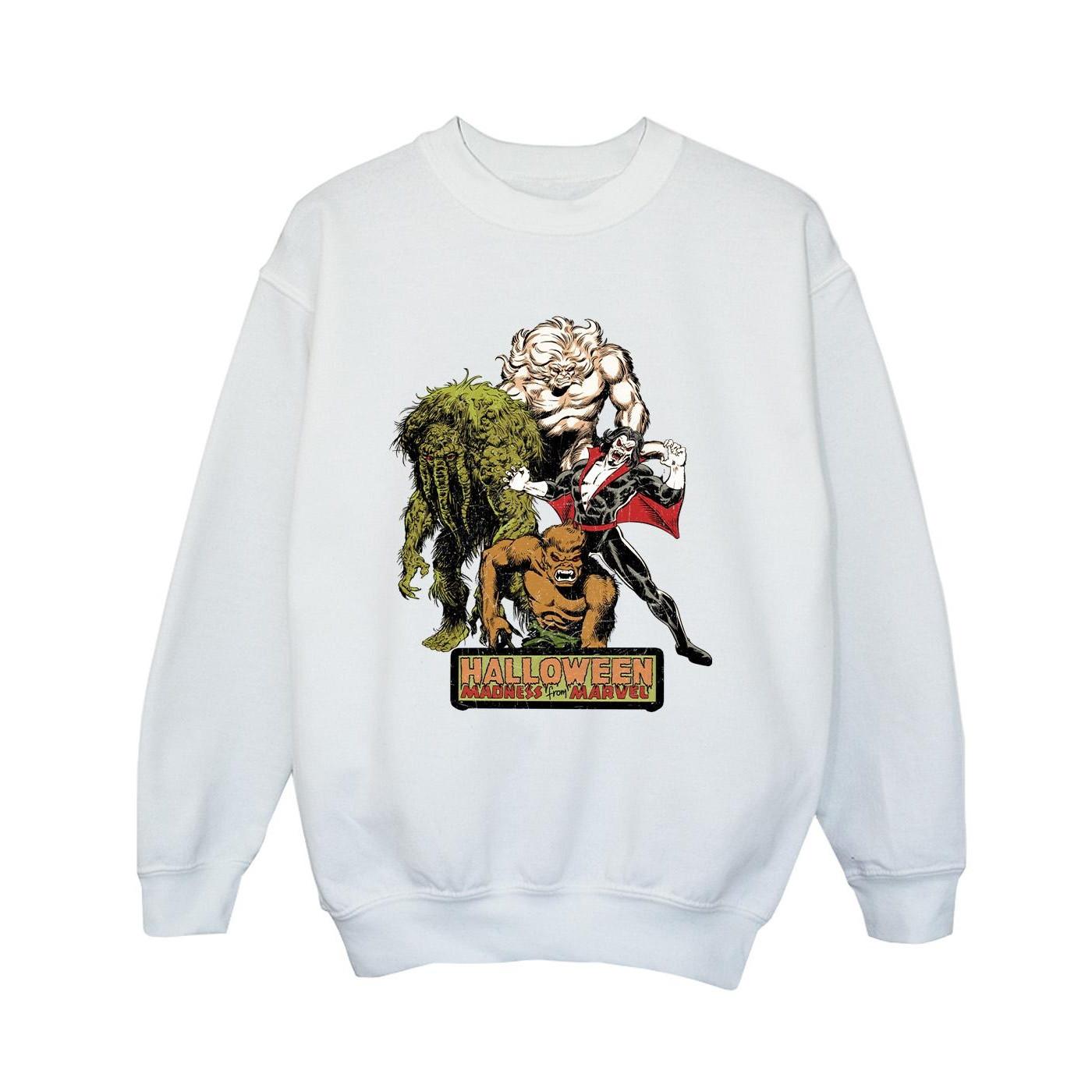 Image of Halloween Monsters Sweatshirt Jungen Weiss 152-158