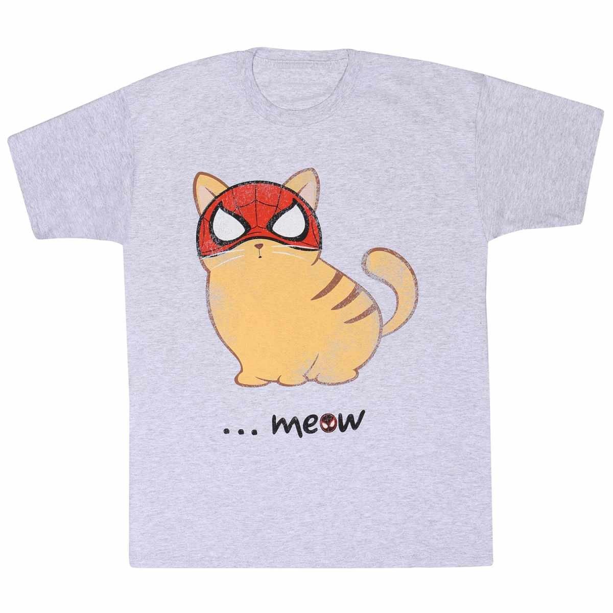 Image of Meow Tshirt Damen Grau XL