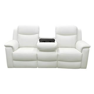 Vente-unique Relaxsofa Leder 3Sitzer ElfenbeinEVASION  